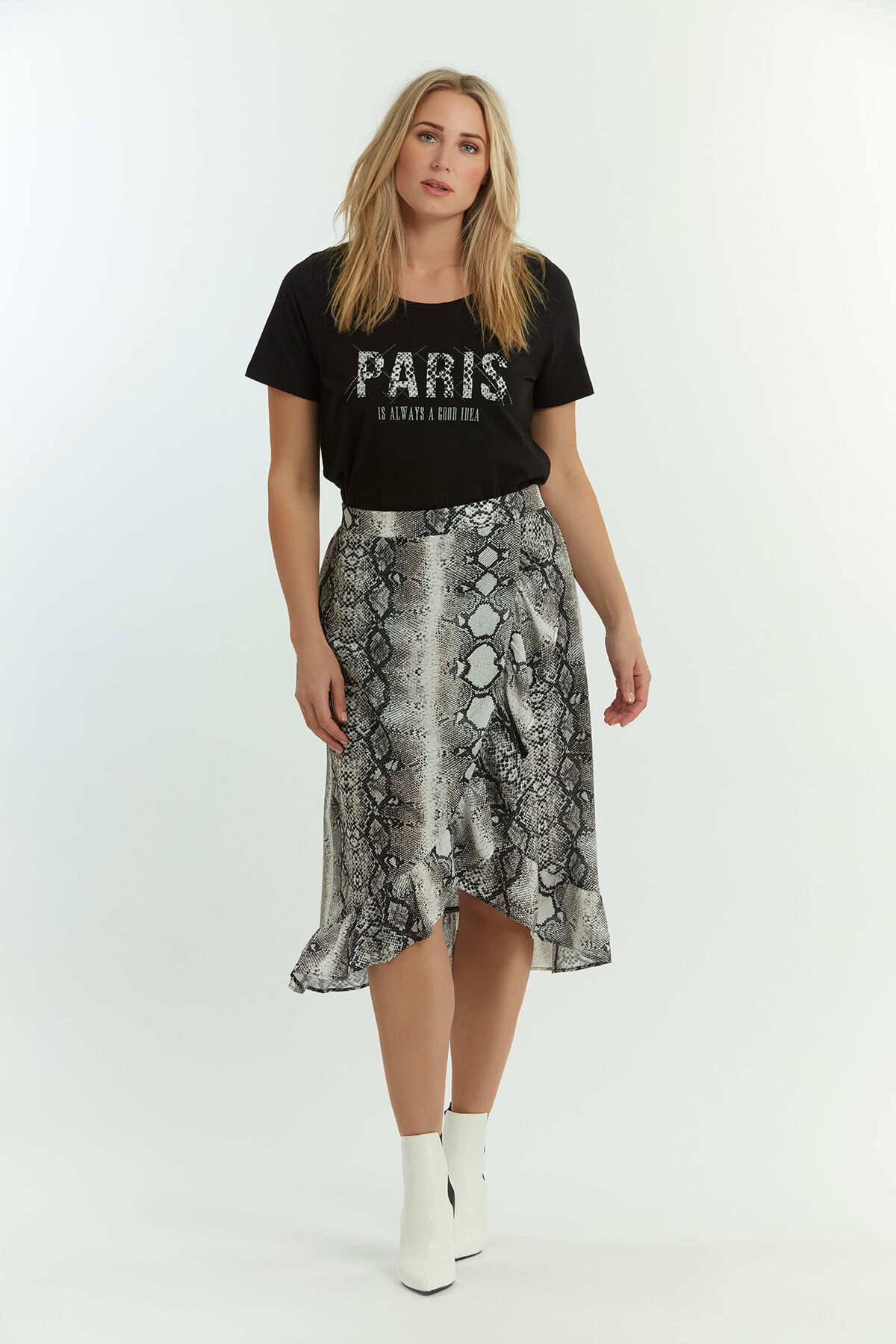 T-shirt met tekstopdruk image number 3