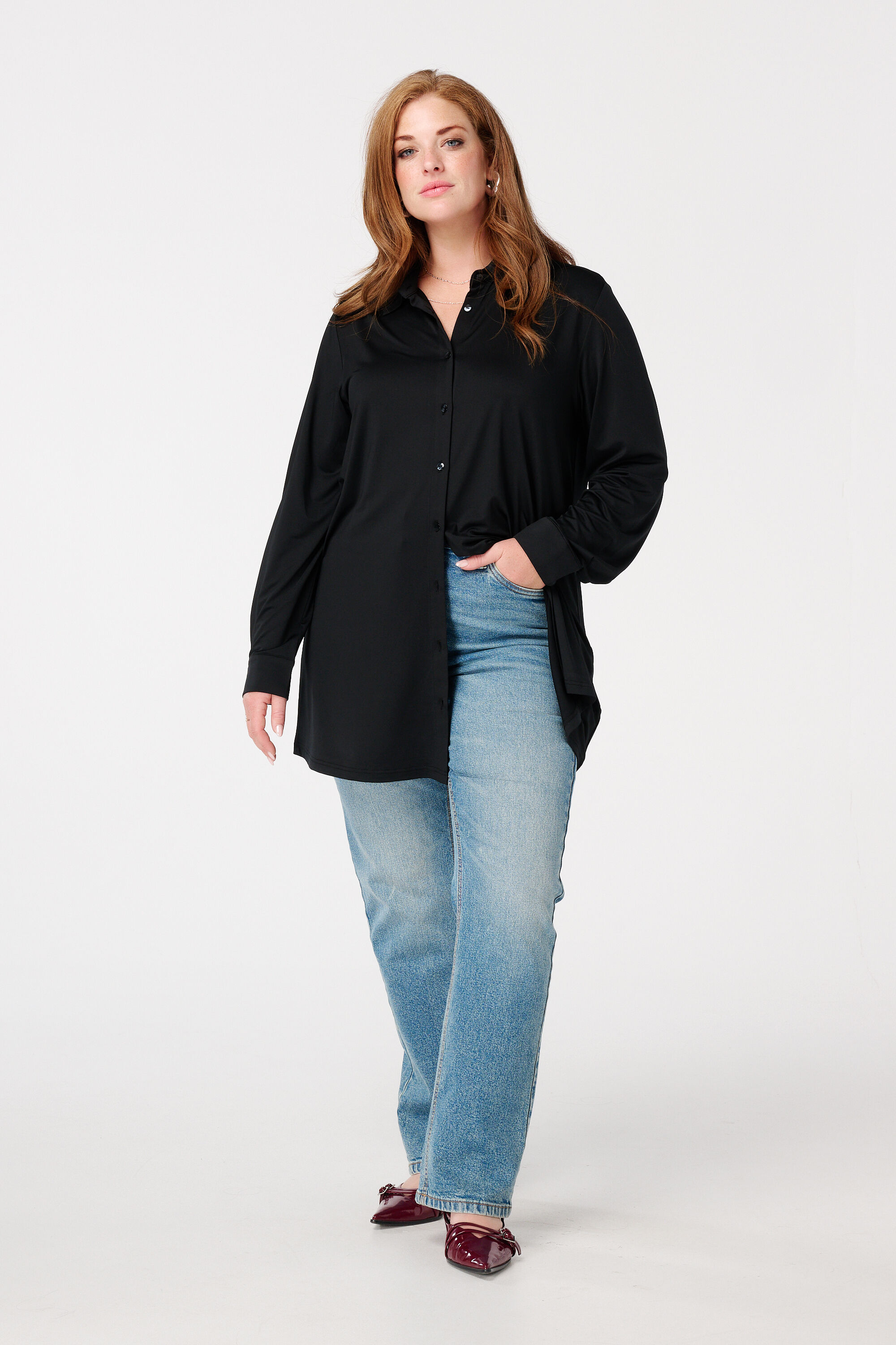 Lange blouse met print image number 5