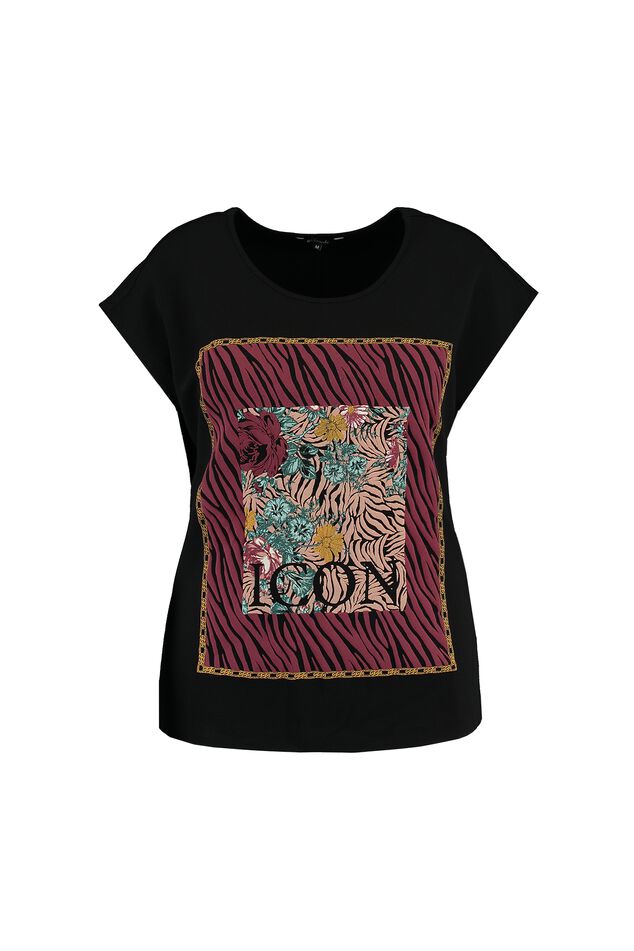 T-shirt met waxprint image number 1