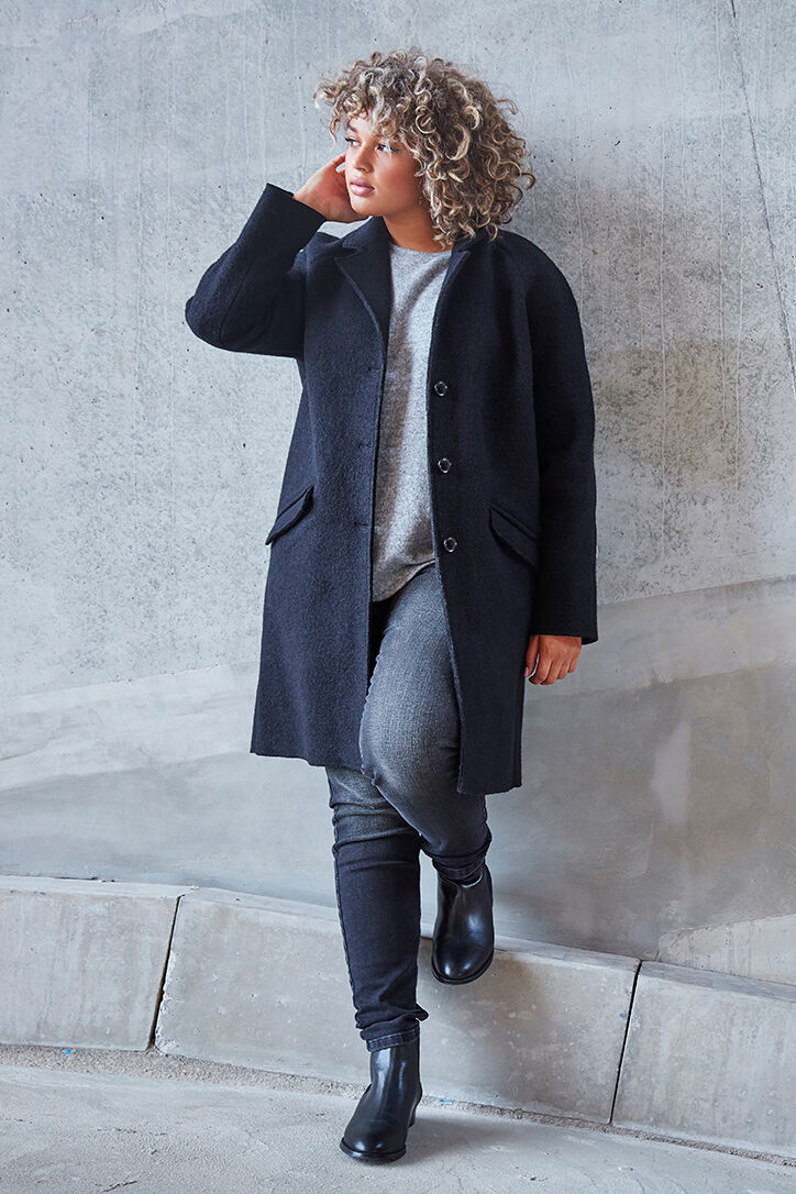 Manteau en laine avec boutons image number 3