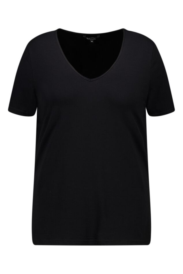 T-shirt à col en V image number 1