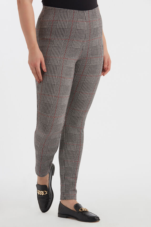 Legging met geruite print image number 0