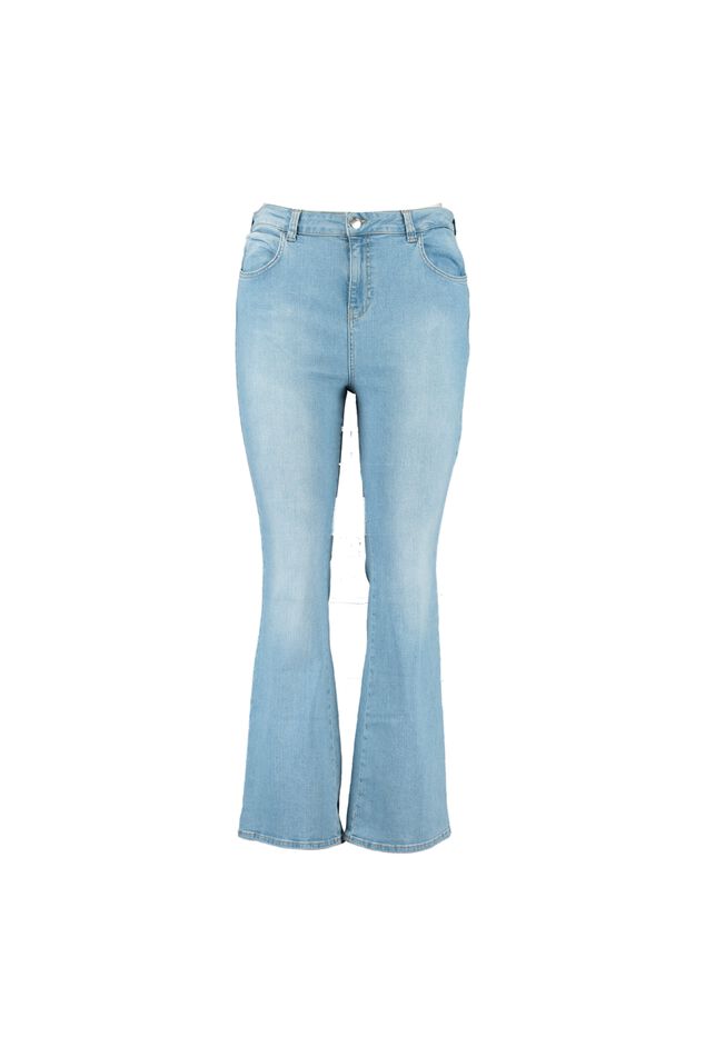 Flared leg high waist jeans image number 1