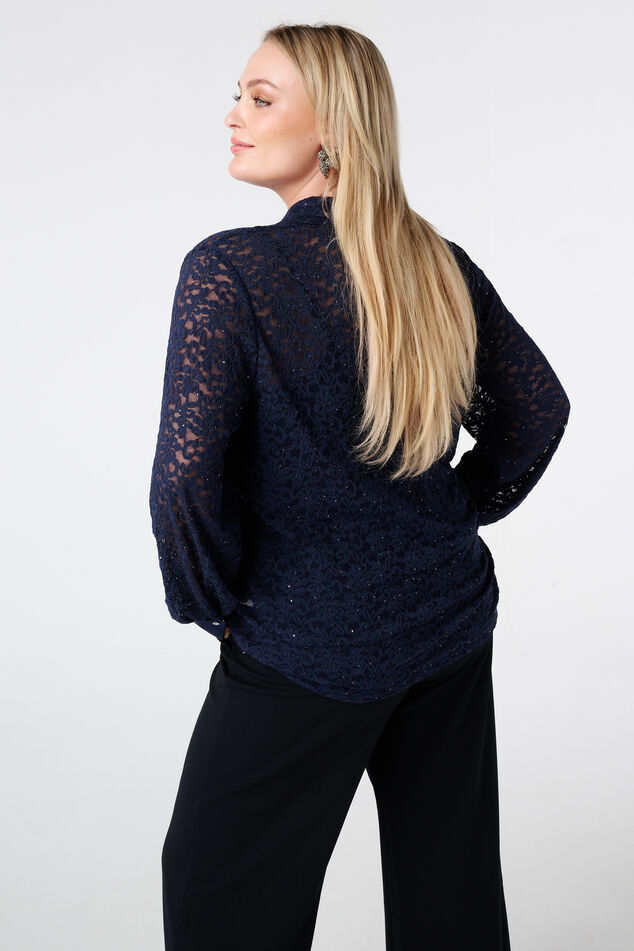 Top met kant en pailetten image number 3