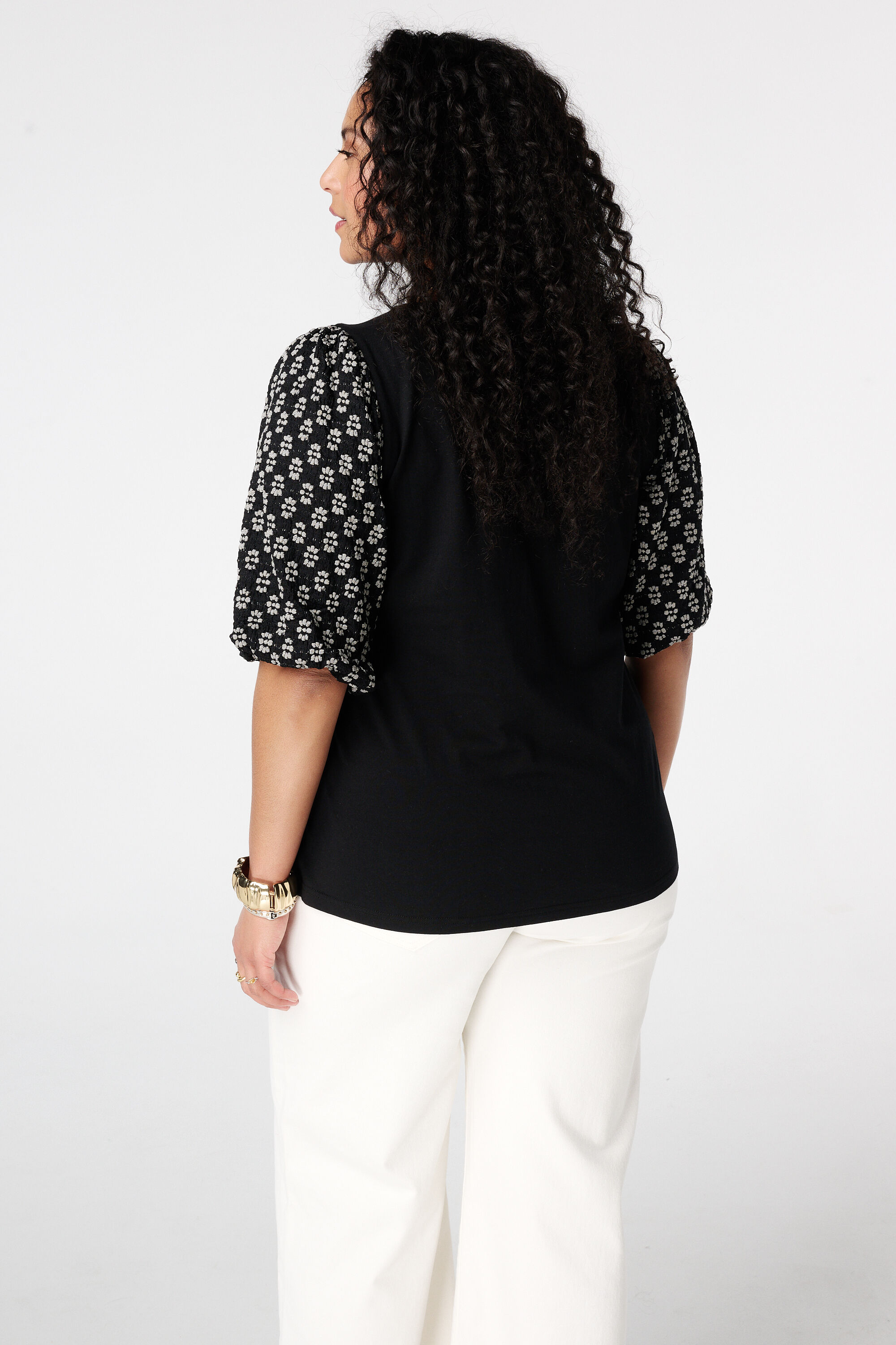 Top met pofmouwen image number 3