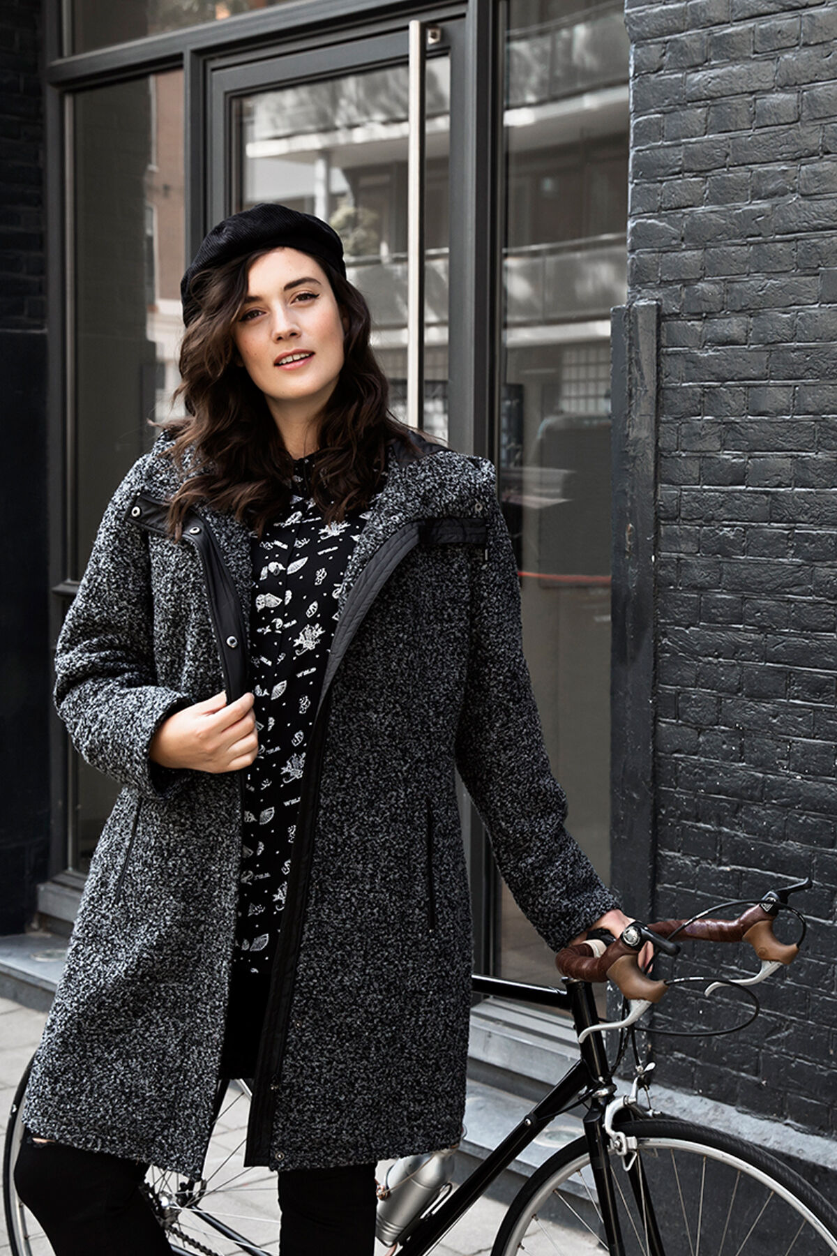 Manteau demi-saison en m&eacute;lange de laine image number 3