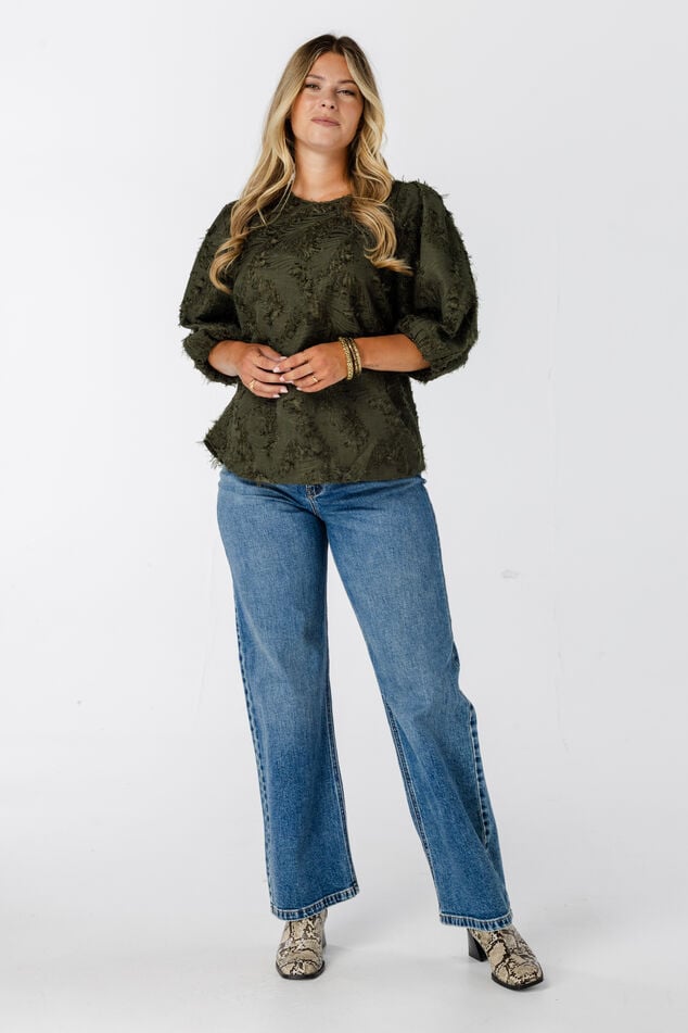 Chemisier à manches courtes bouffantes image number 6