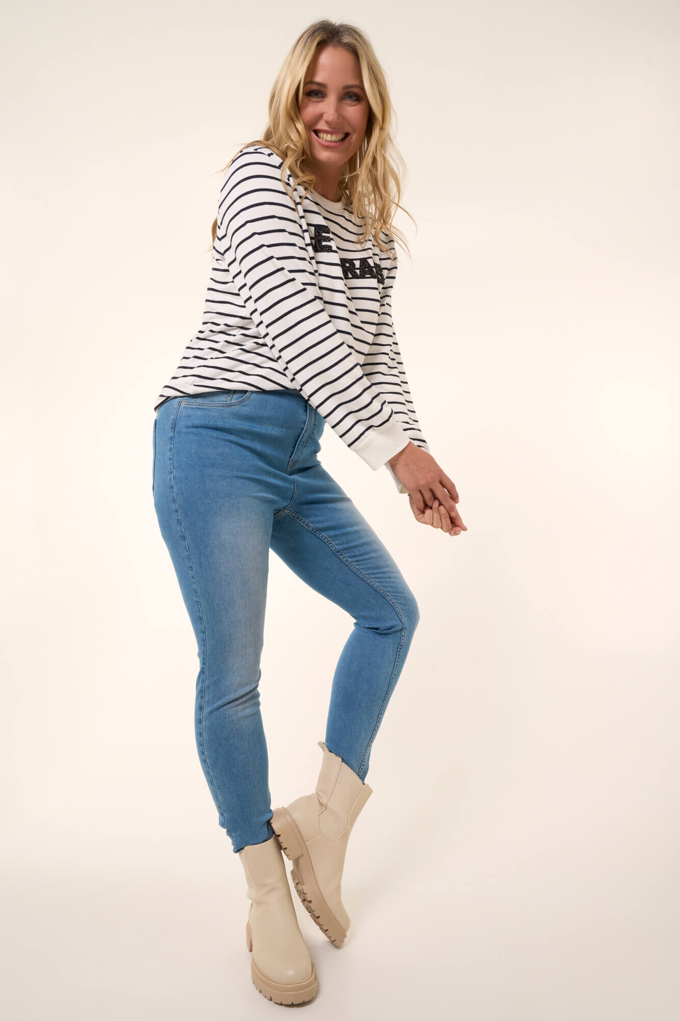 Jean moulant taille haute shop