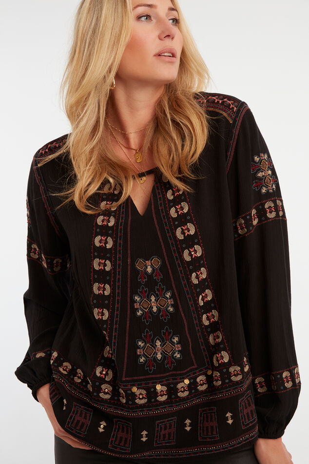 Chemisier à broderie   image number 6