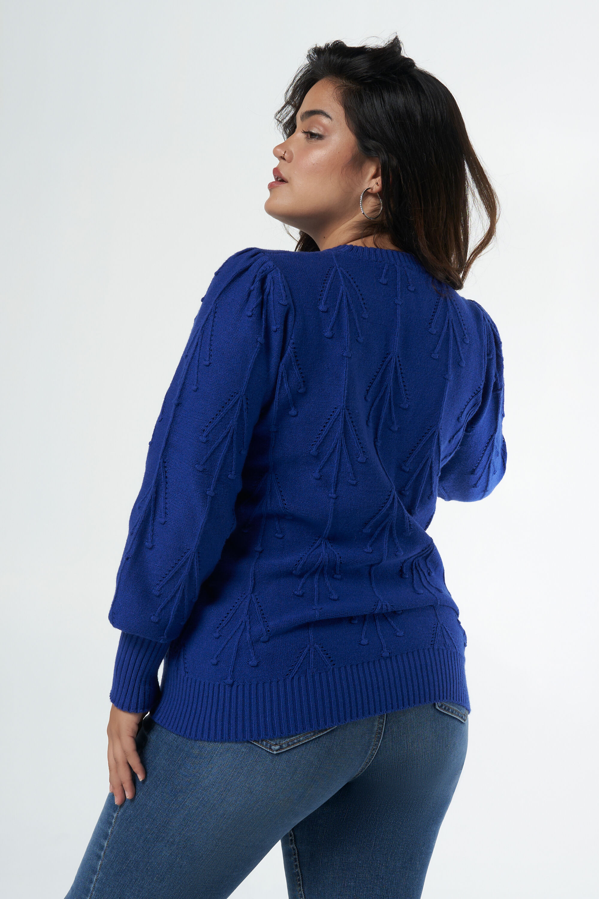 Trui met opengewerkte structuur image number 3