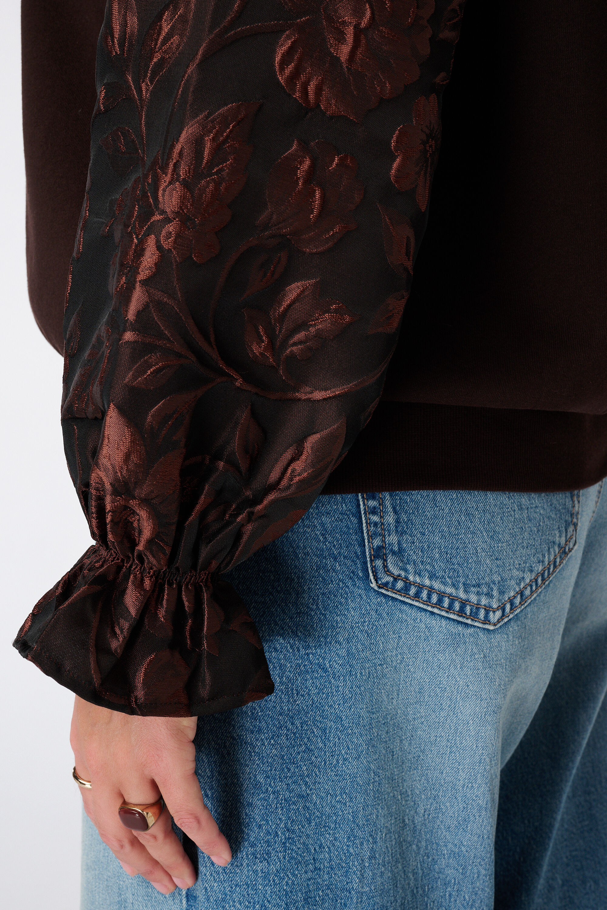 Sweat &agrave; manches jacquard image number 6