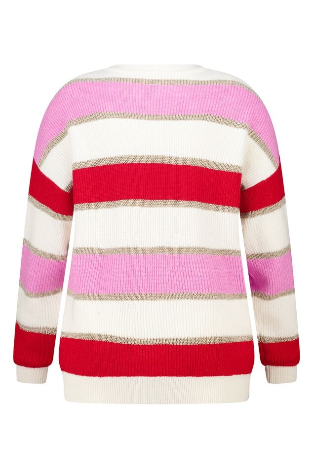 Pull rayé avec lurex image number 2