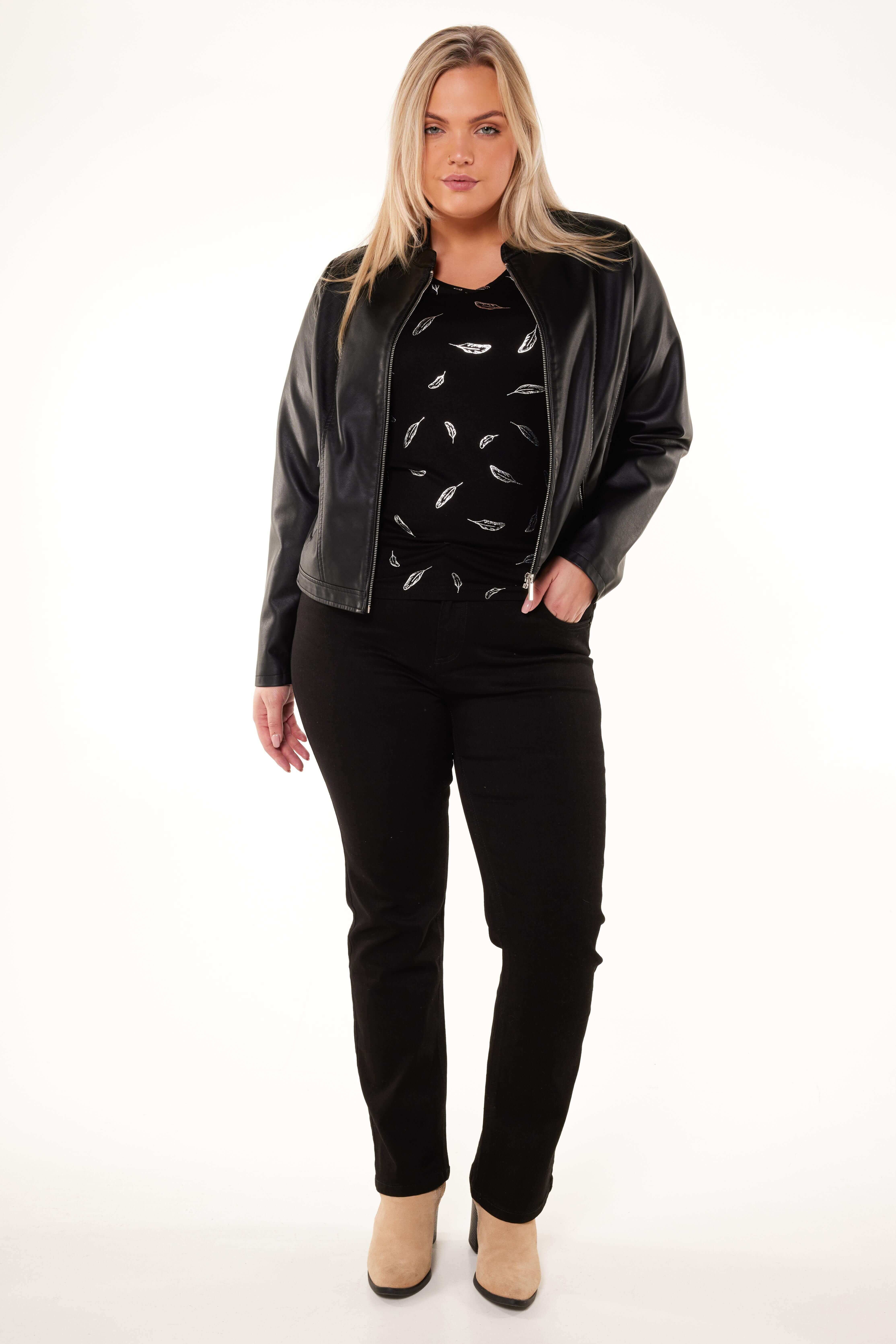 Imitatieleren jack  image number 5