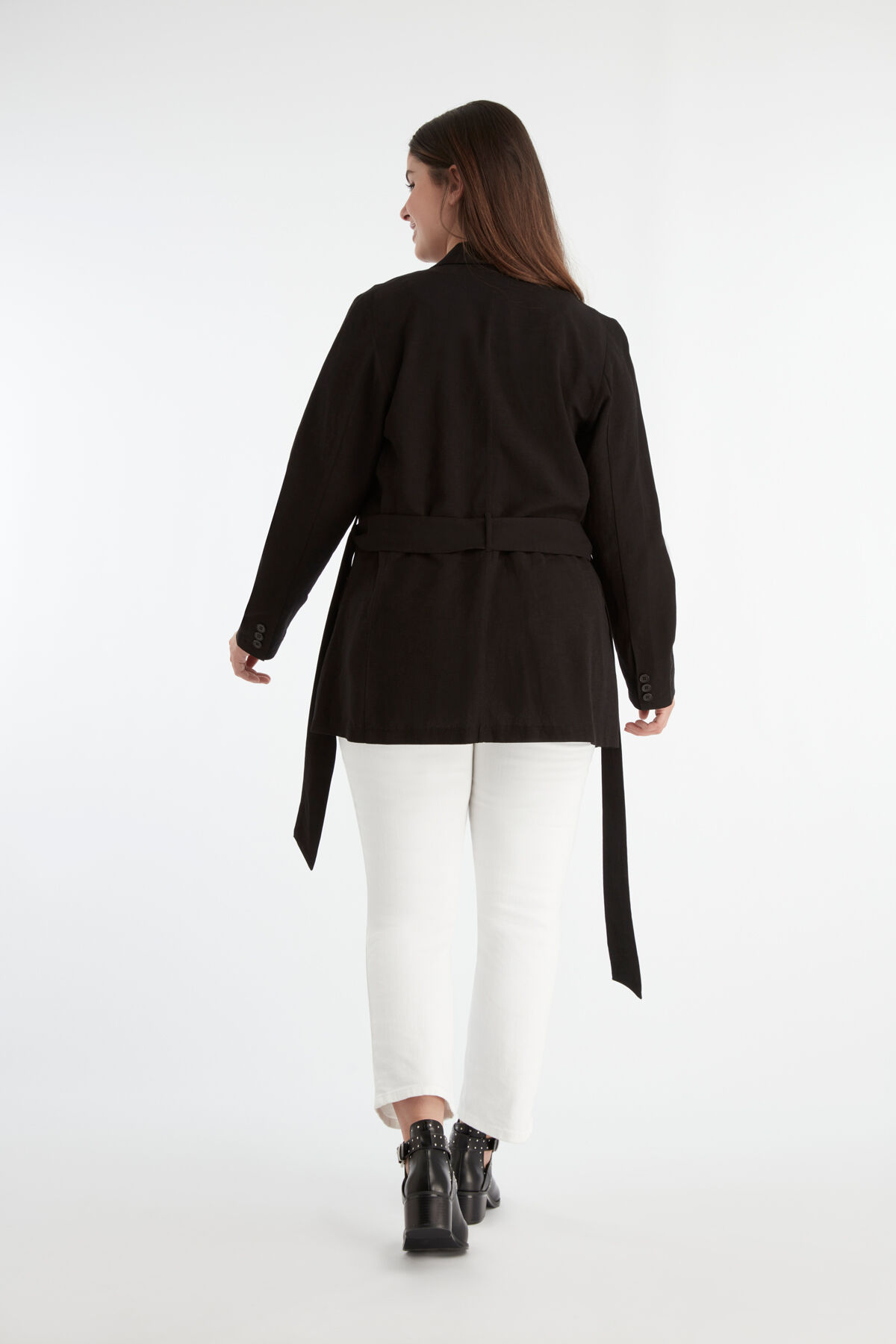 Blazer met ceintuur image number 4