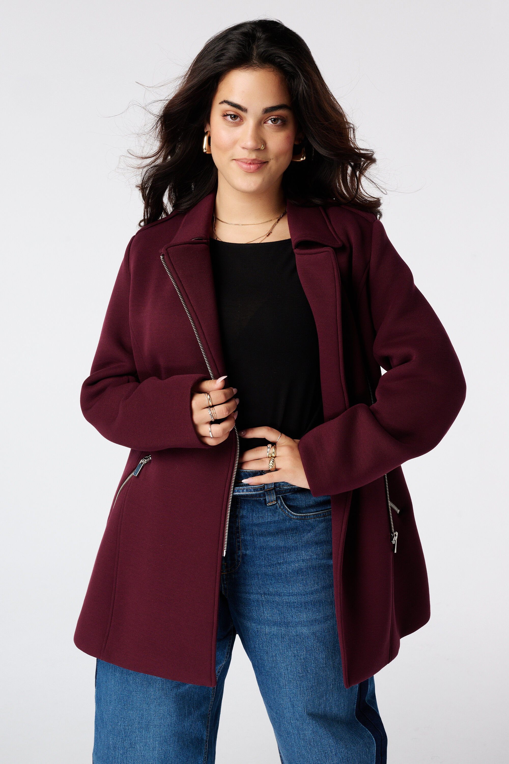 Manteau &agrave; fermeture &eacute;clair