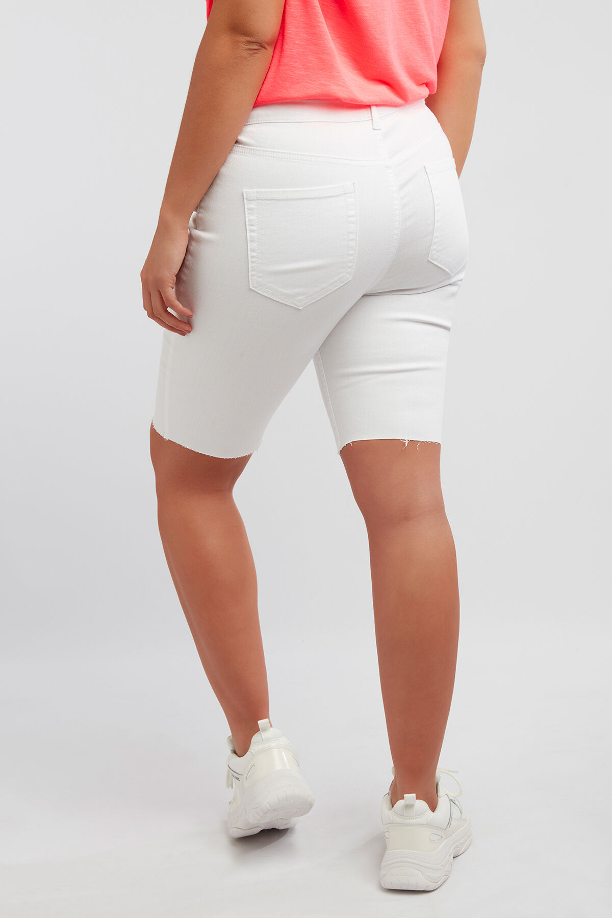 Denim biker short  image number 5