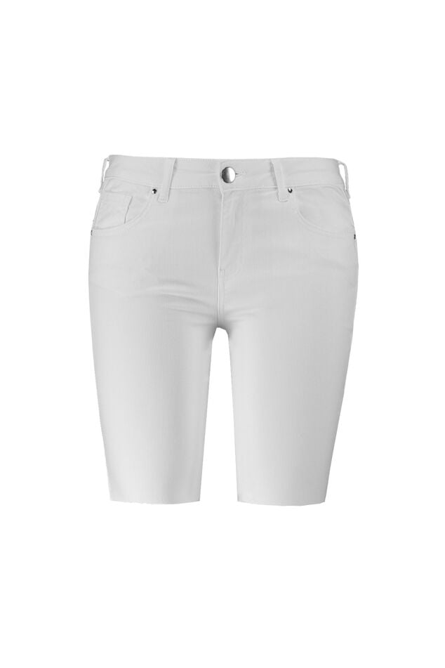 Denim biker short  image number 1