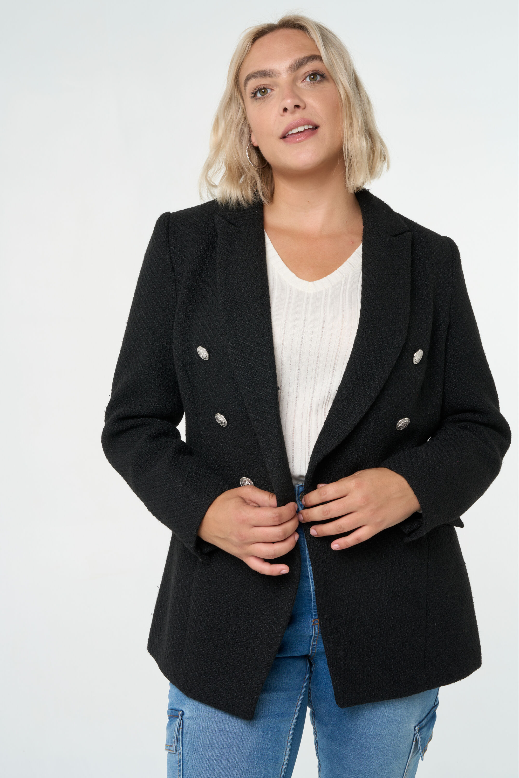 Blazer en tweed image number 6