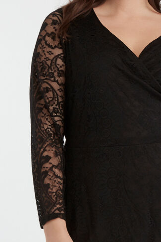 Kanten overslagjurk image number 5