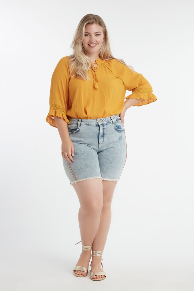 Short met oranje glitterbies image number 0