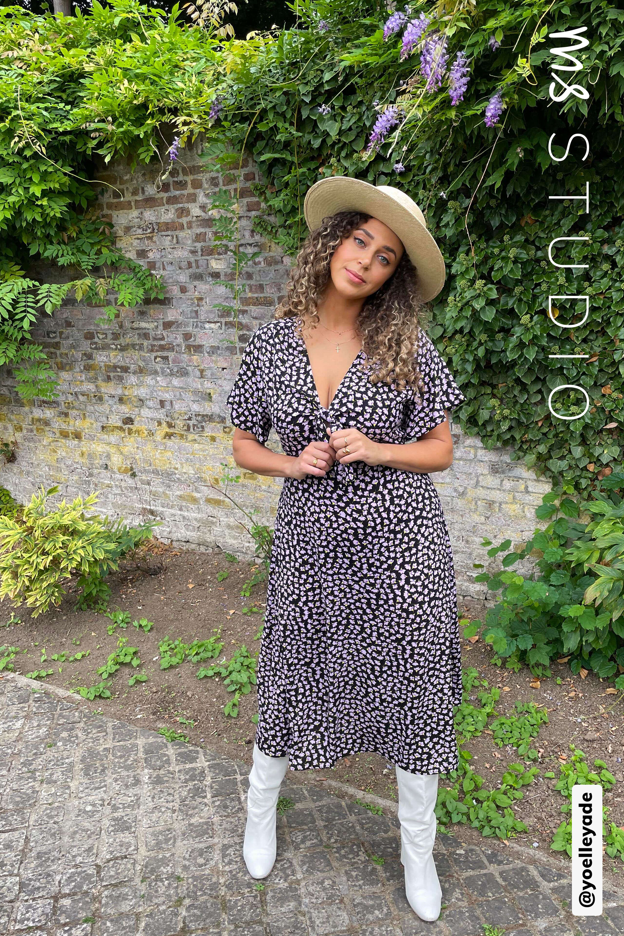 Lange jurk met print image number 0