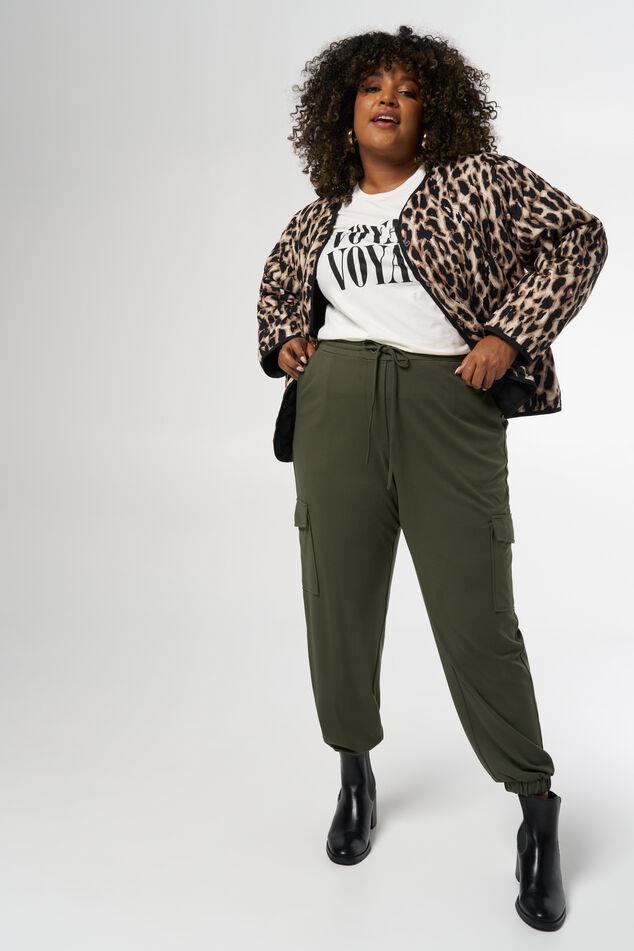 Veste matelassée avec imprimé panthère image number 5