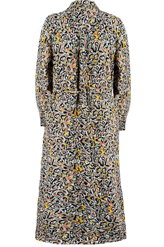 Maxi jurk met strikceintuur image number 3