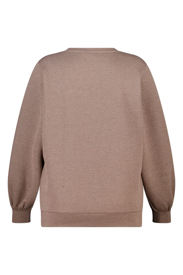 Sweat-shirt avec texte en lurex et paillettes image number 2