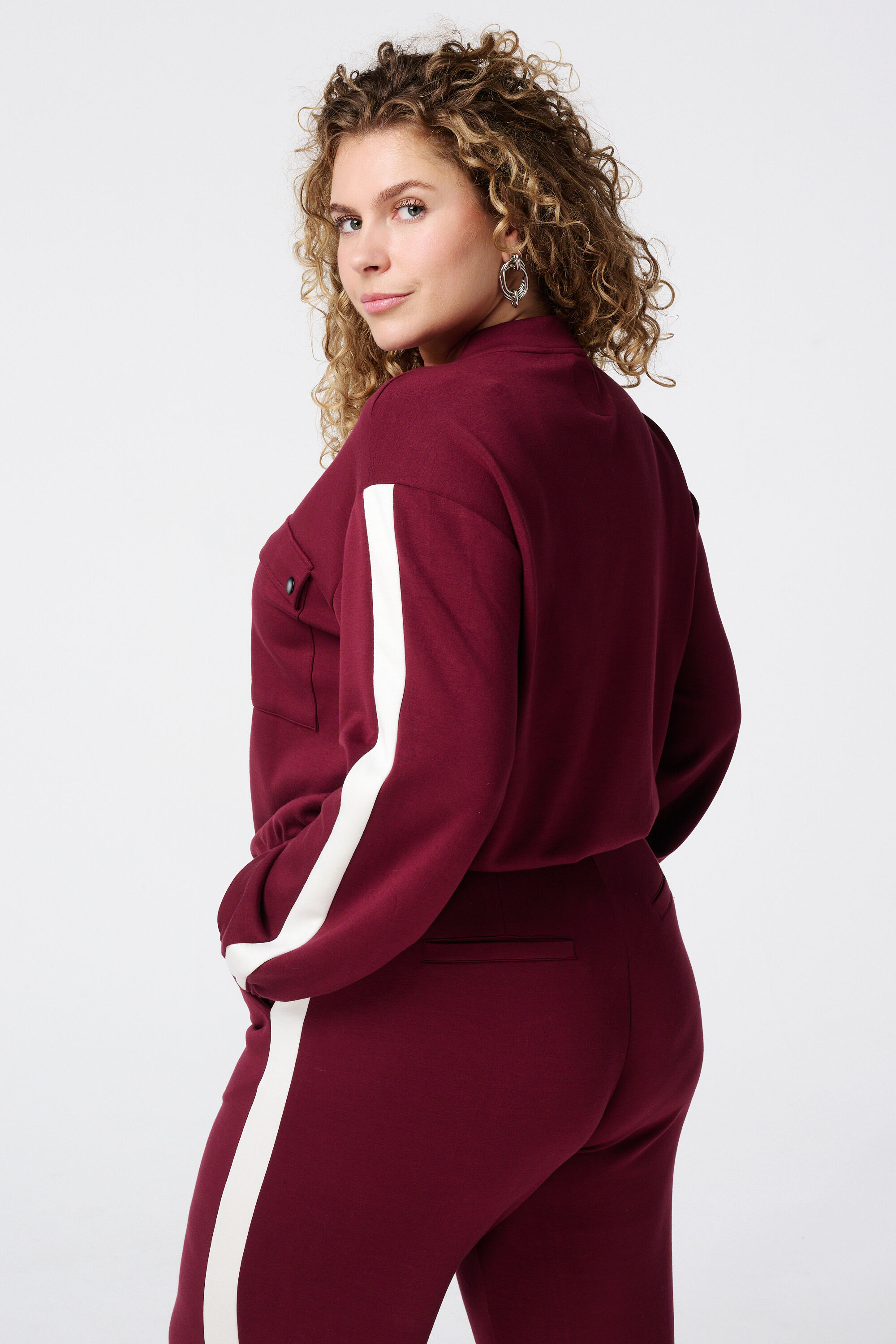 Vest met contrast streep image number 3