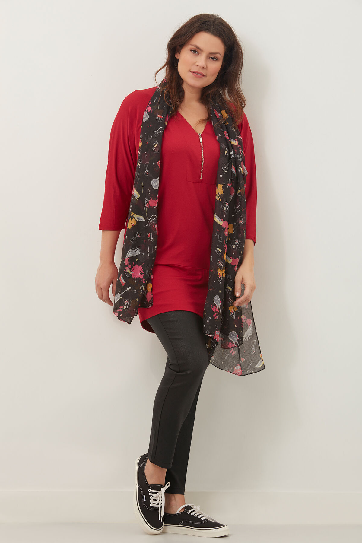 Sjaal met rockprint image number 3