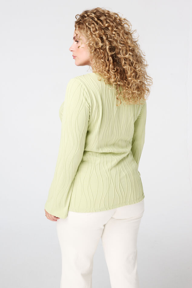 Aansluitende t-shirt met lange mouwen image number 3