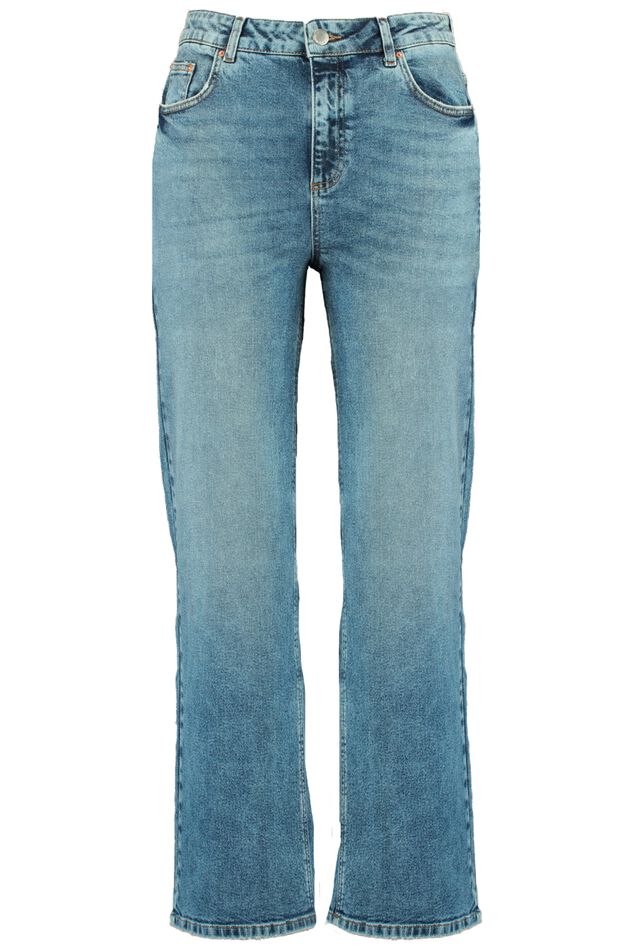 High waist jeans met wijde pijpen image number 2