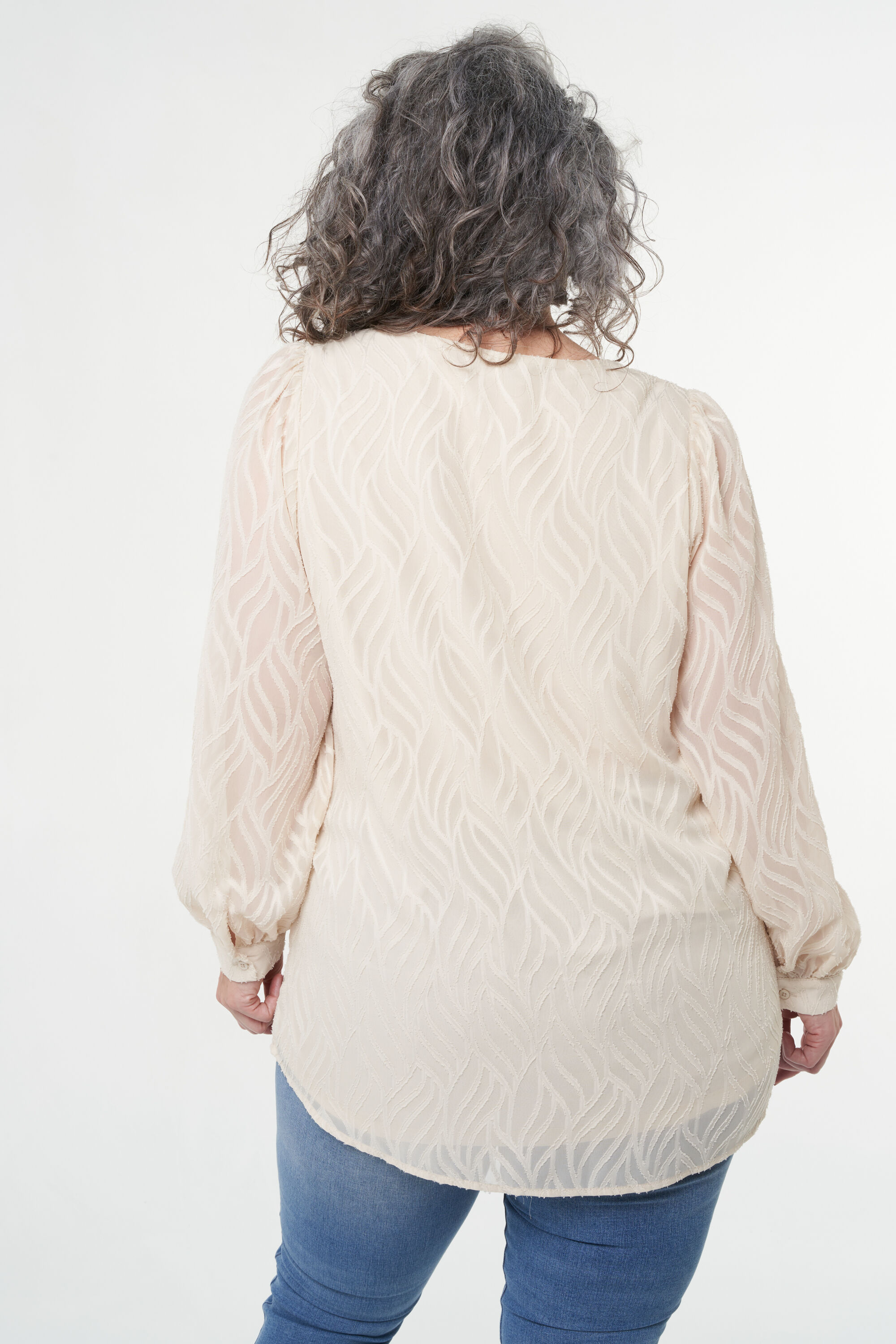 Jacquard blouse image number 4