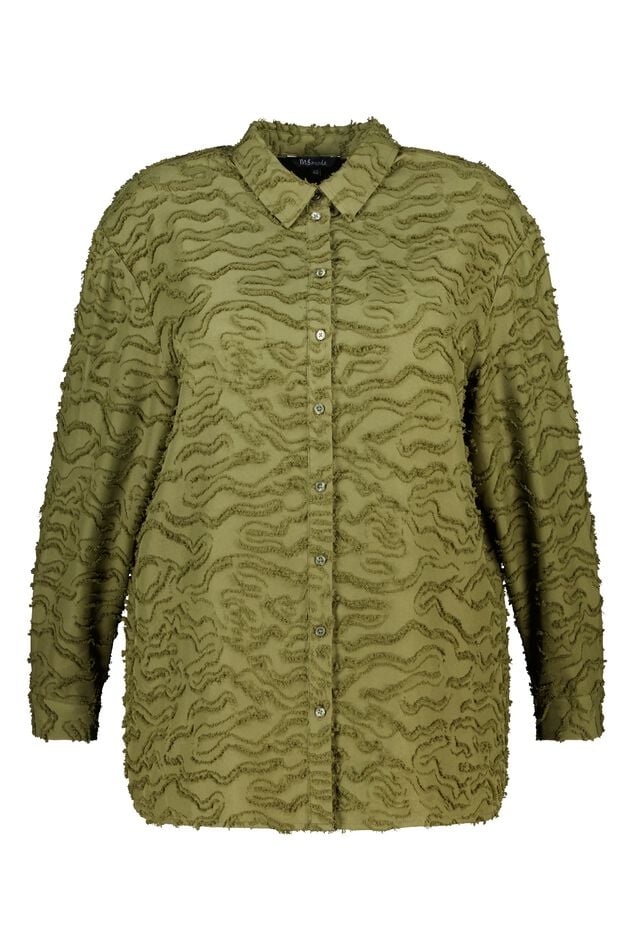 Structuur geweven oversized blouse image number 1