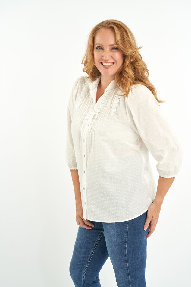 Blouse met ruffles image number 0