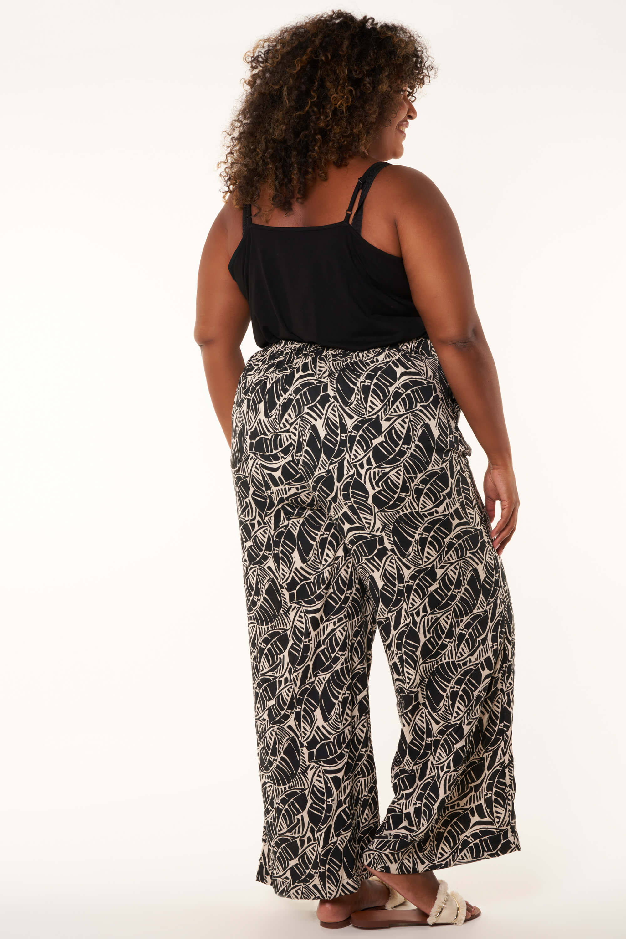 Pantalon &agrave; jambes amples image number 3