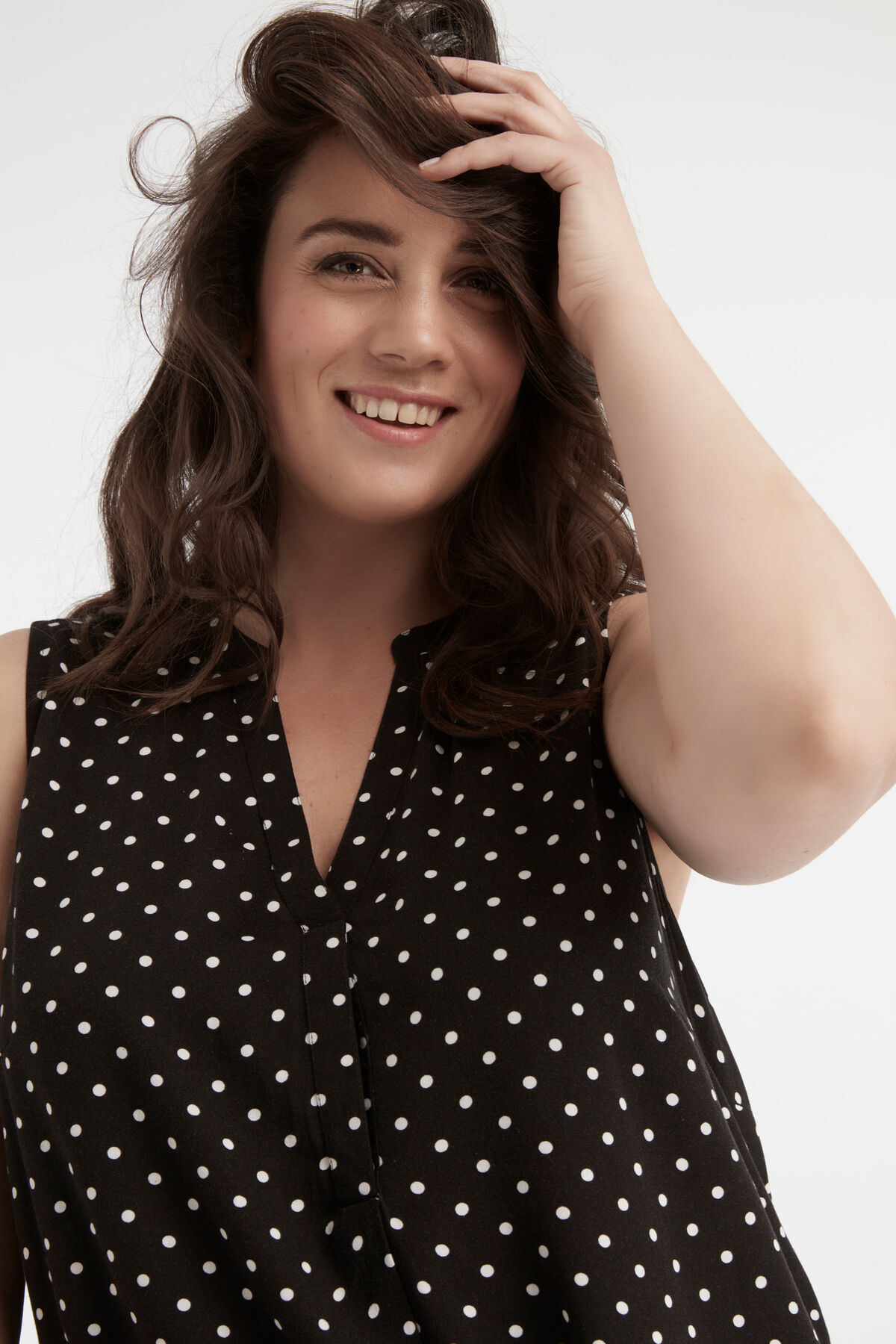 Mouwloze lange blouse image number 3