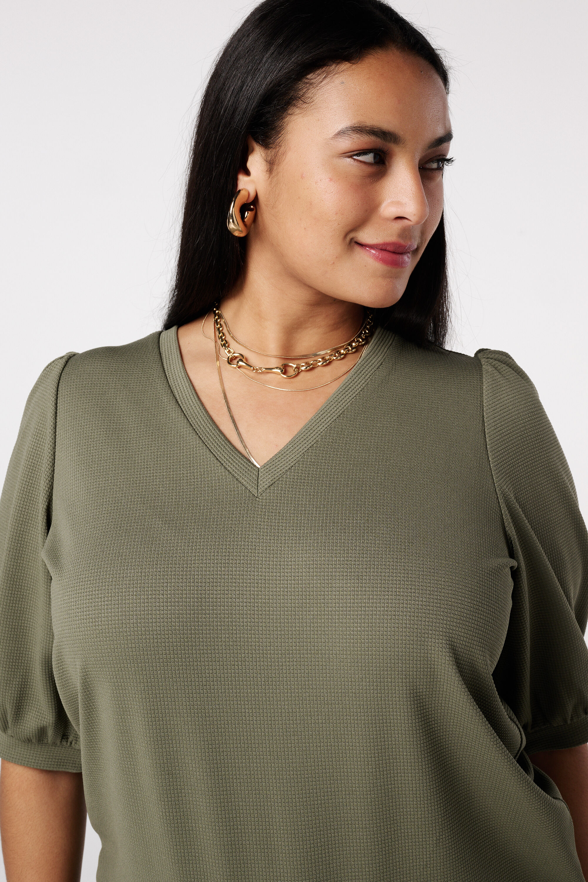 Top met pofmouwen image number 4