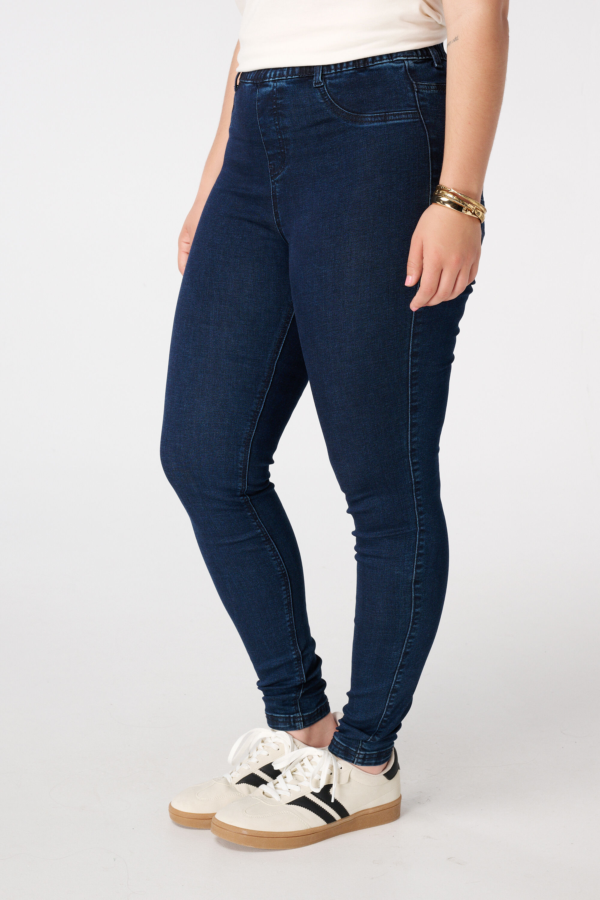 Tregging met denim look image number 5