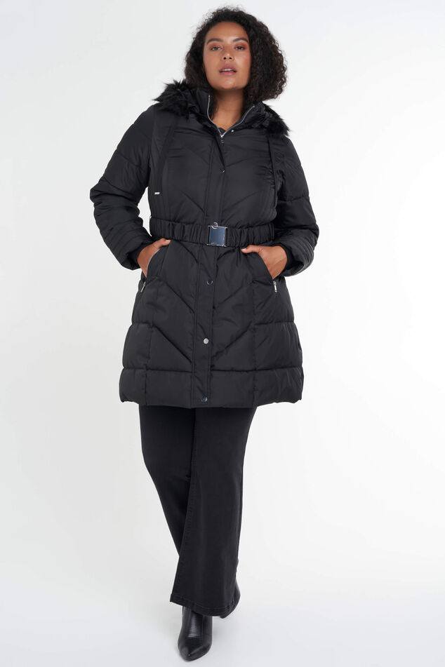 Veste matelassée avec ceinture image number 6