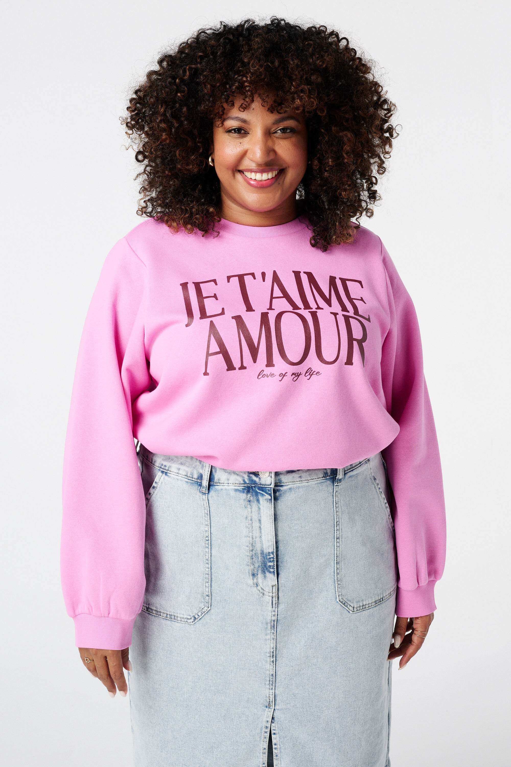 Sweater met tekst image number 4