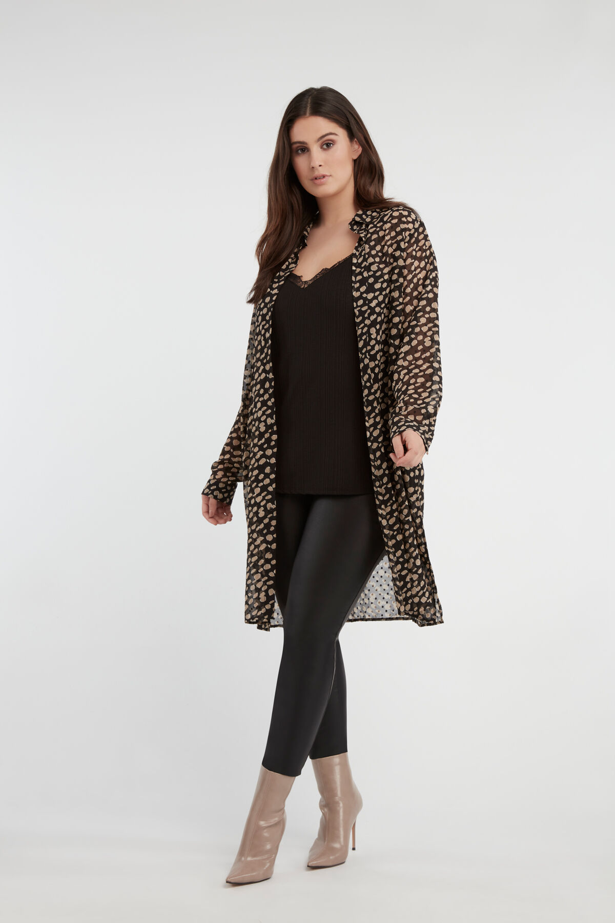 Chemisier long imprim&eacute; image number 3