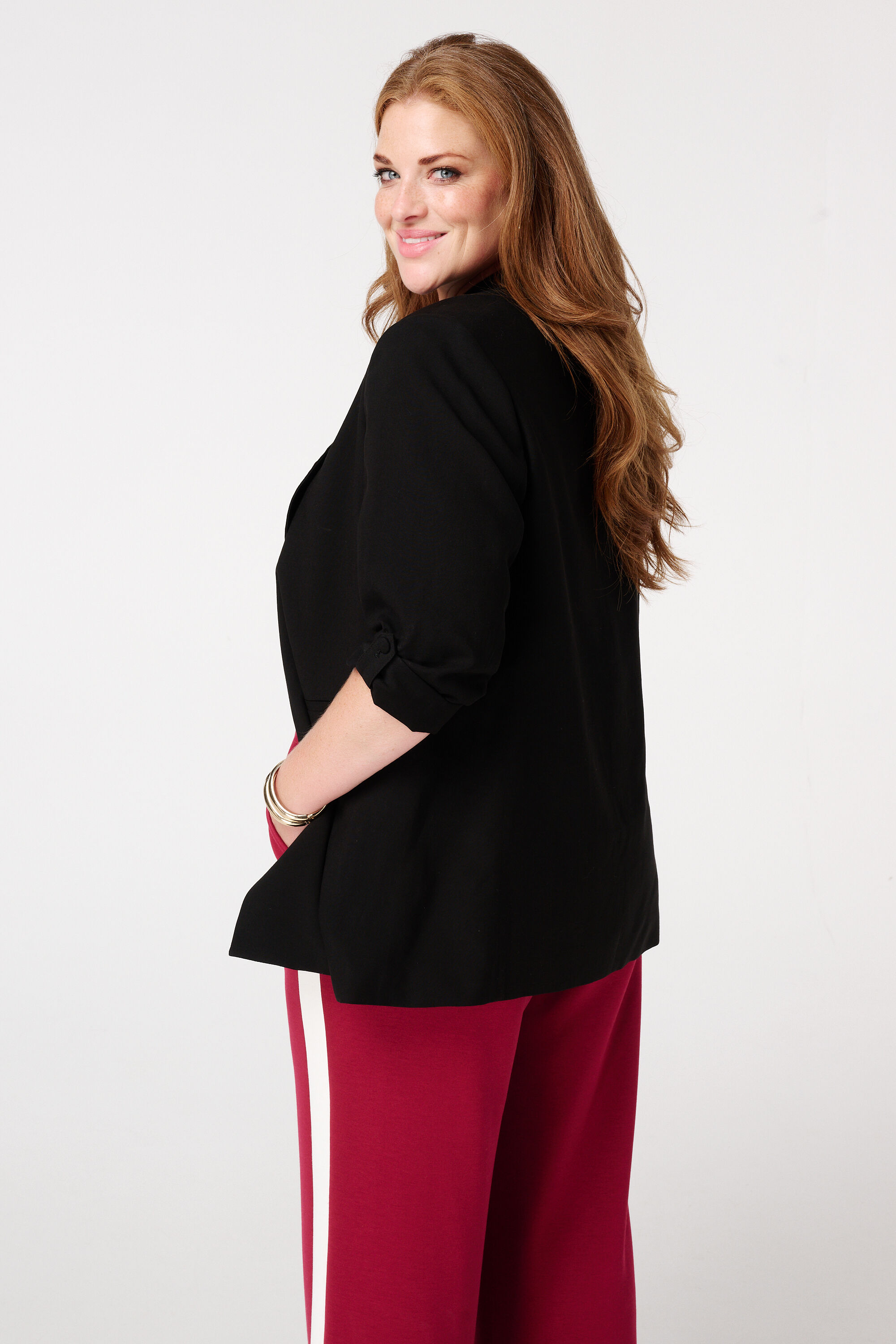 Blazer met opgerolde mouw image number 3