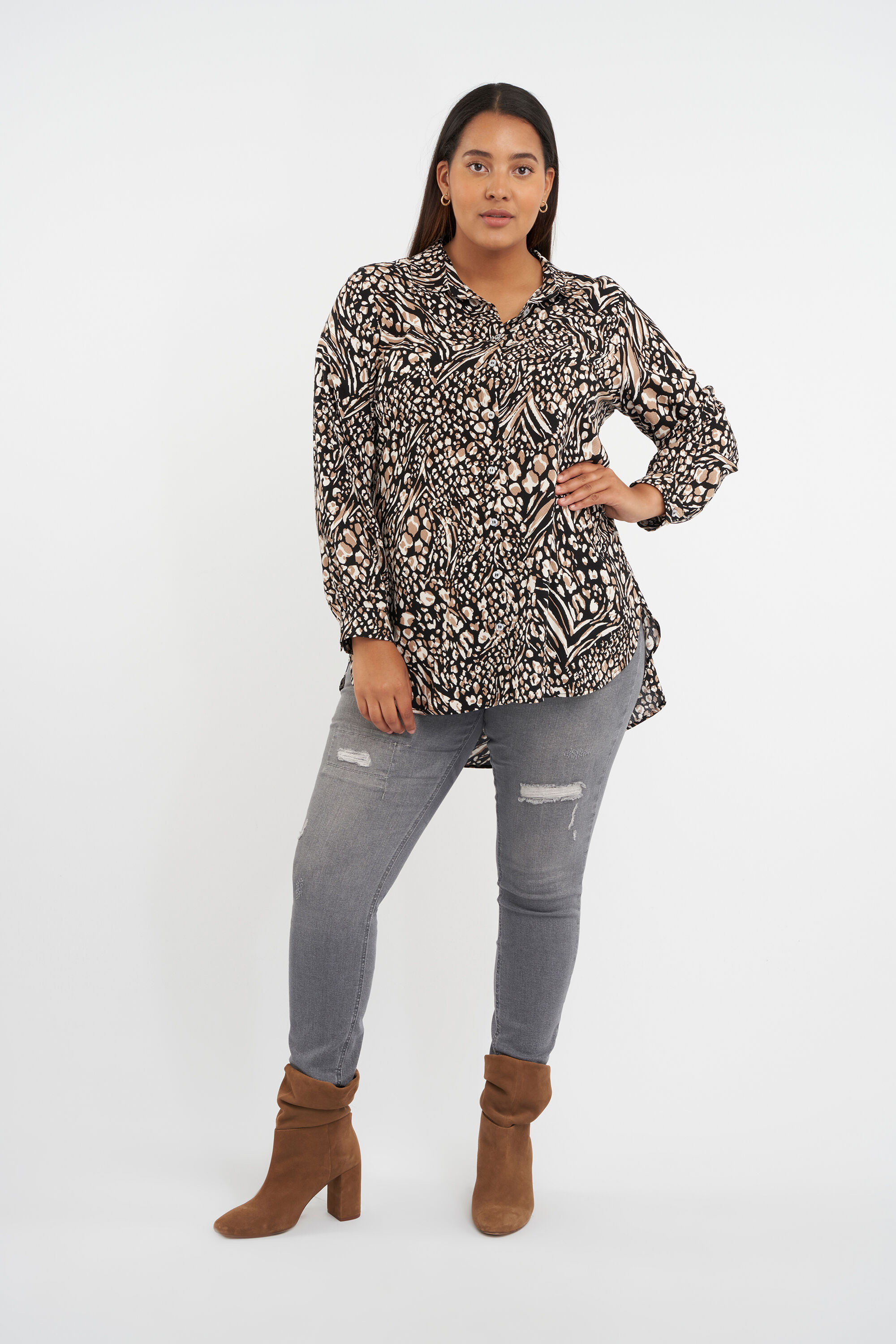 Chemisier &agrave; imprim&eacute; image number 5