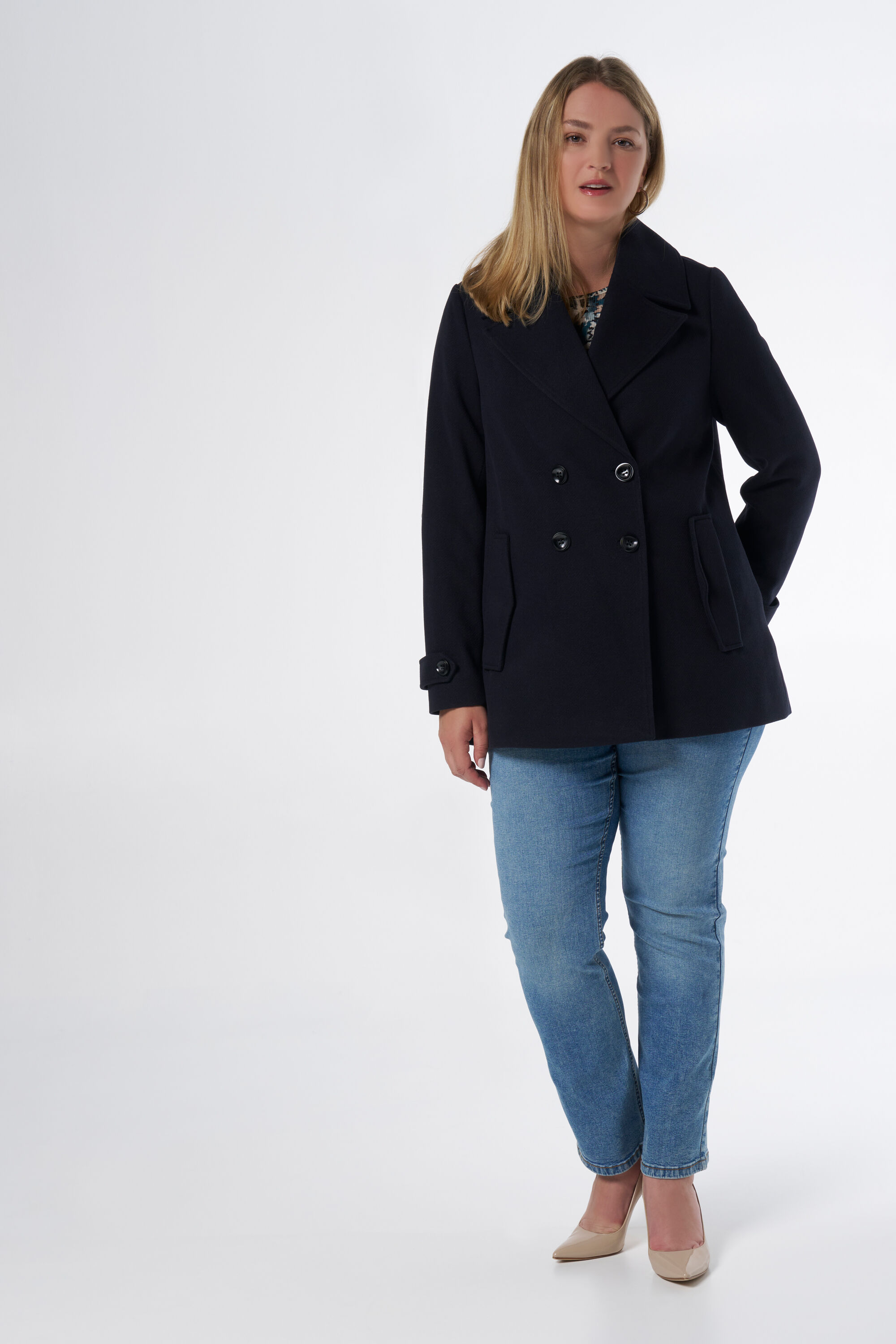 Korte double-breasted jas image number 5