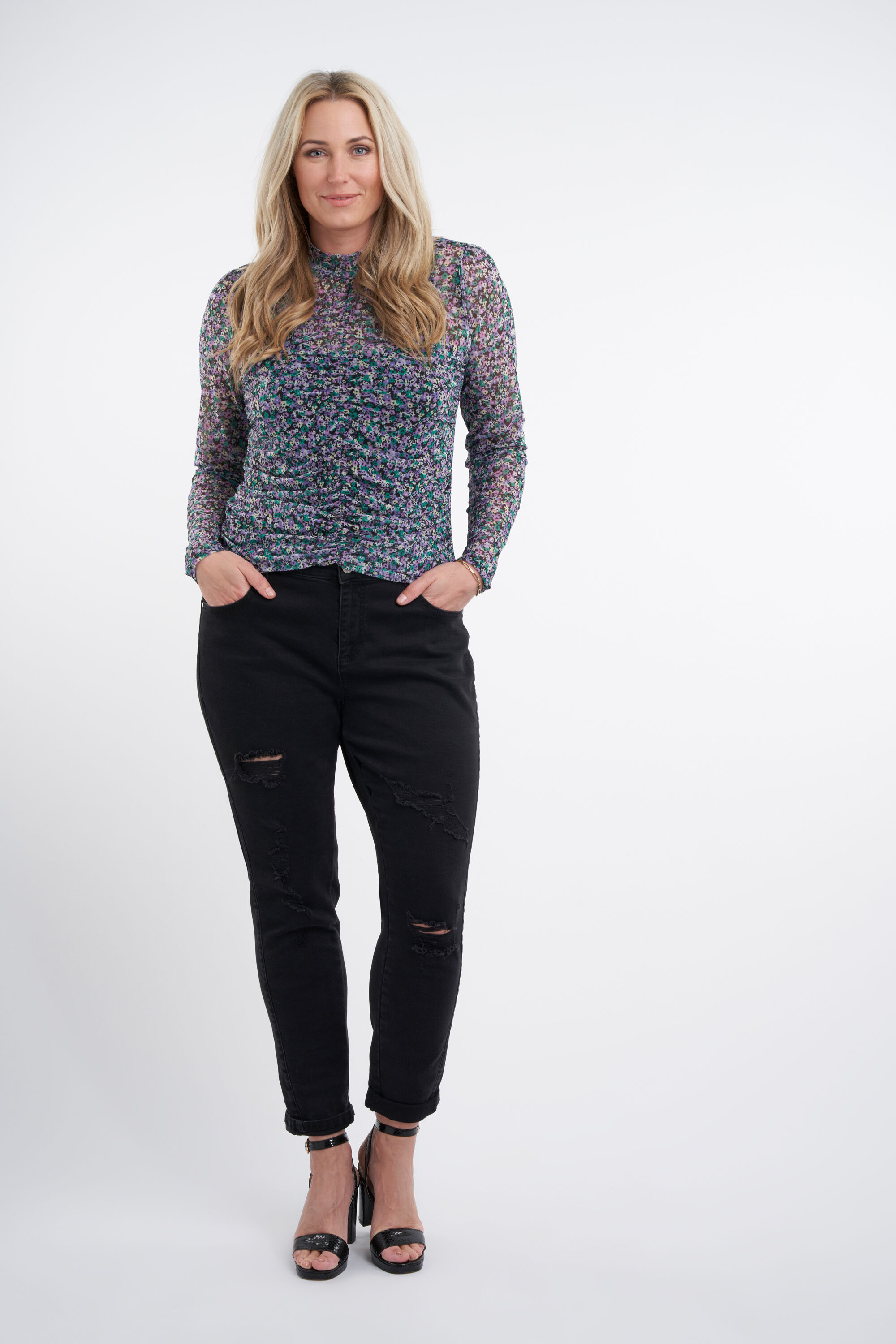 Mesh top met print image number 5