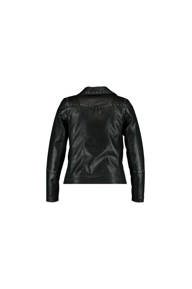 Imitatieleren jasje met studs image number 2