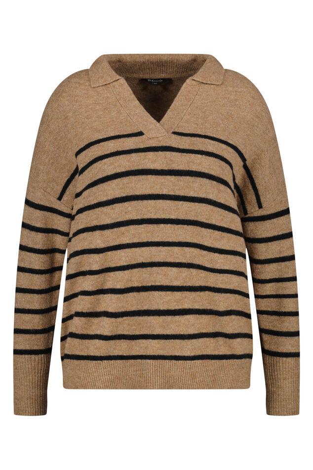 Fijngebreide trui met polokraag image number 1