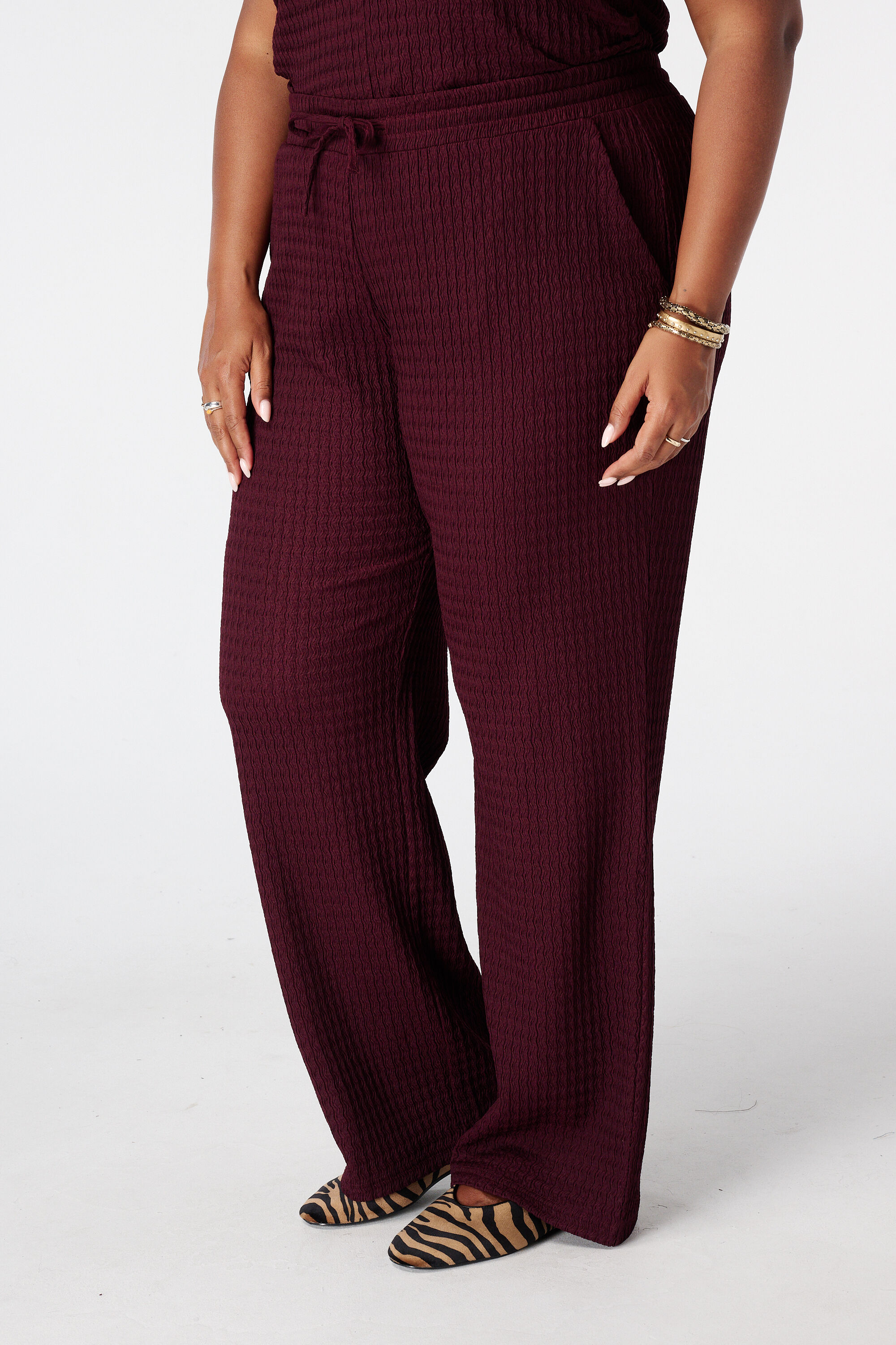 Broek met elastische taille image number 5