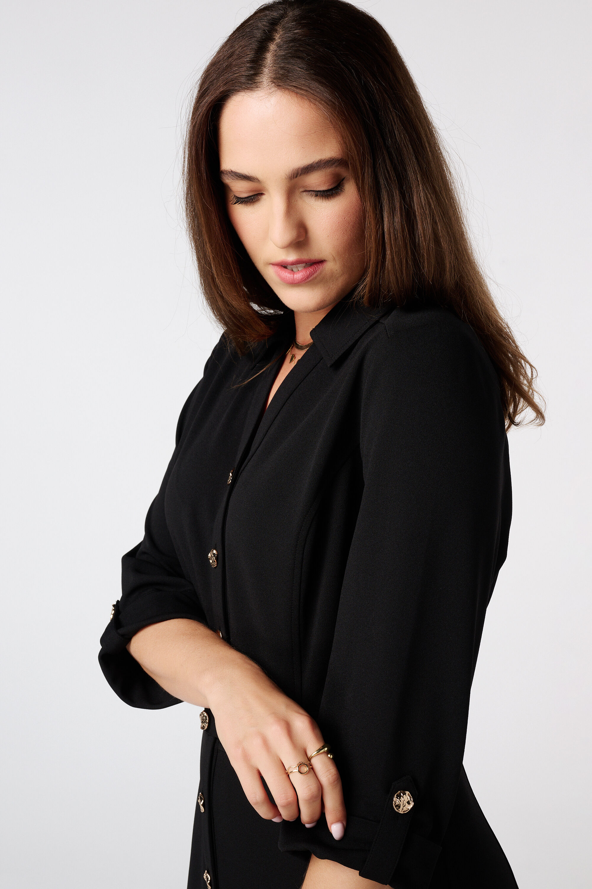 Jurk met sierknopen image number 4